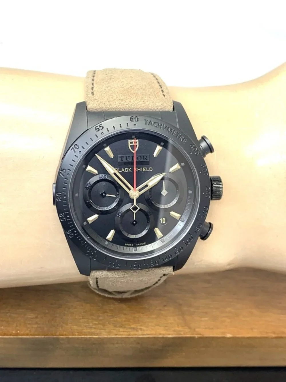 Tudor Fastrider Black Shield Men's Watch M42000CN Swiss Automatic Chrono 42mm